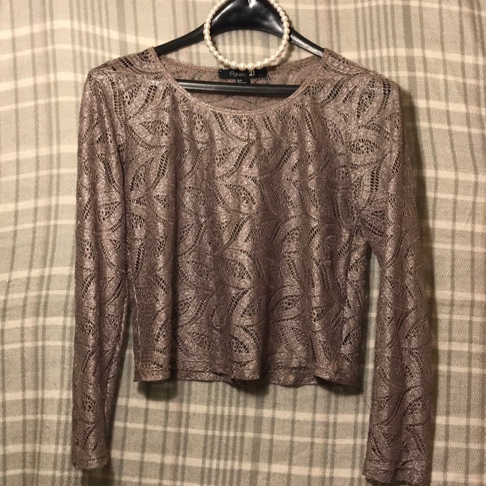 Sparkly forever 21 top